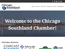 Tablet Screenshot of chicagosouthlandchamber.com